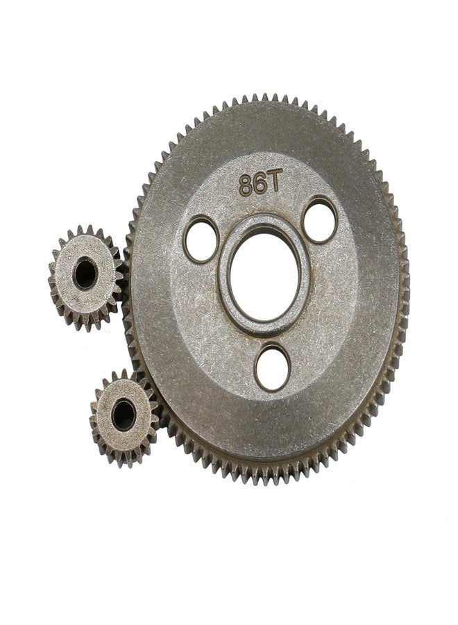 مجموعة تروس فولاذية معدنية 48P 86T مع تروس صغيرة 19T و21T لسيارات سلاش 2WD، ستامبيد 2WD، راستلر 2WD بمقياس 1/10، قطع غيار مُحسّنة، بديل للرقم 4686 - Image 5